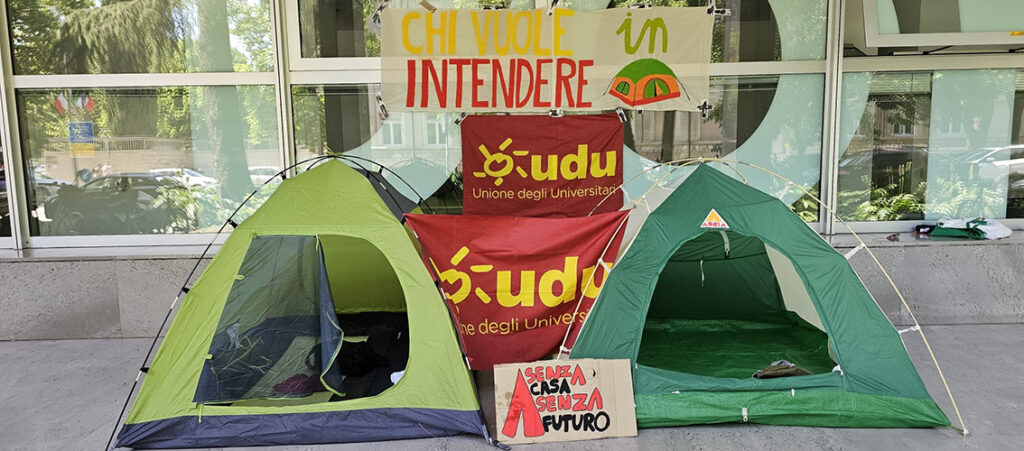 Affitti e diritto allo studio. La solidarietà della Cgil al sit-in di Udine